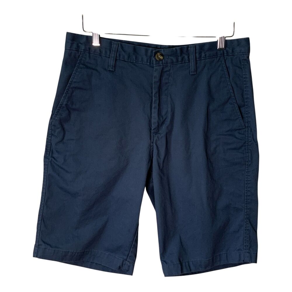 Eddie Bauer Men's Shorts Size 32 Steel Blue Classic Cotton Casual Golfing Chinos